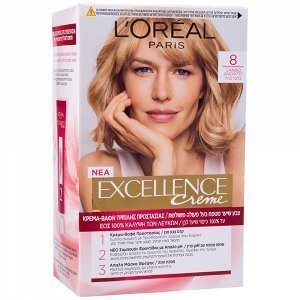 L'OREAL Excellence Cream No 8 Ξανθό Ανοιχτό 48ml