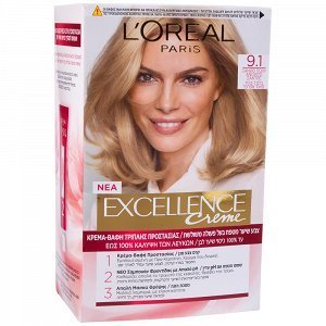 L'OREAL Excellence Cream No 9.1 Ξανθό Πολύ Ανοιχτό Σαντρέ 48ml