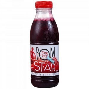 Pom Star Χυμός Ροδιού 100% Φυσικός Κατεψυγμένος 500ml