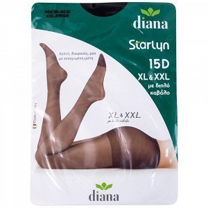Diana Starlyn 15D Καλσόν Μαύρο (XL-XXL)