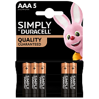 Duracell Μπαταρίες Simply Alc MN-2400 AAA 5τεμ