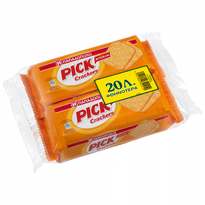 Παπαδοπούλου Pick Crackers Bacon 100gr 2Τεμ. -0,20€