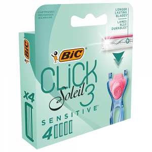 BIC Soleil Click 3 Sensitive Ανταλλακτικά 4τεμ