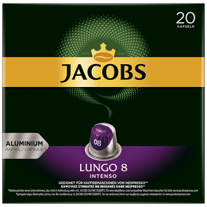 JACOBS Lungo Intenso Kάψουλες Συμβατές Με Μηχανές Nespresso* 20τεμ