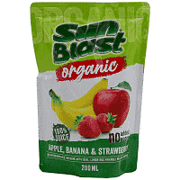 Sun Blast Χυμός Μήλο Φράουλα Μπανάνα Bio 200ml