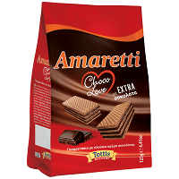 Amaretti Γκοφρέτα Choco Love Με Extra Σοκολάτα 125gr