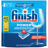 Finish Power All In 1 Ταμπλέτες Πλυντηρίου Πιάτων Ταμπλέτες 40τεμ