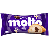 Molto Κρουασάν Double Κακάο Βανίλια 98gr