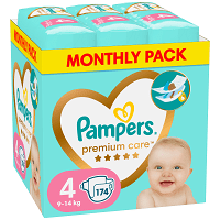 Pampers Premium Care N.4 (9-14g) 174τεμ