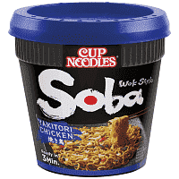 Nissin Soba Noodles Cup Κοτόπόυλο Yakitori 89gr