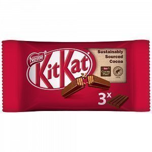 KitKat 4 Finger Γκοφρέτα Με Σοκολάτα Γάλακτος 3x41.5g