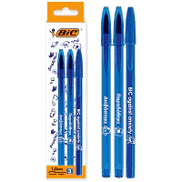 Bic Στυλό Cristal Doodle Box 3τεμ