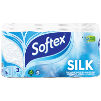 Softex Χαρτί Υγείας Silk 16άρι 3Φυλλο Jumbo 1,520kg