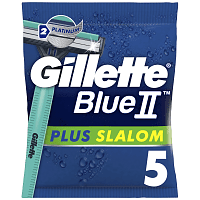 Gillette Blue Ii Plus Slalom Sensitive 5Tεμάχια
