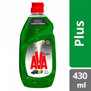 Ava Plus Υγρό Πιάτων Ενεργός Άνθρακας & Λεμόνι 430ml