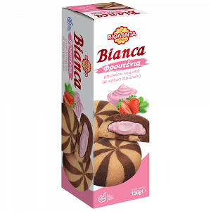 Βιολάντα Μπισκότα Bianca Με Φράουλα 150gr