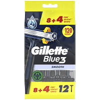 Gillette Blue III Ξυραφάκια Μιας Χρήσης 8τεμ + 4τεμ Δώρο
