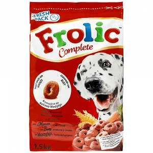 Frolic Ξηρά Τροφή Σκύλου Μοσχάρι 1,5kg