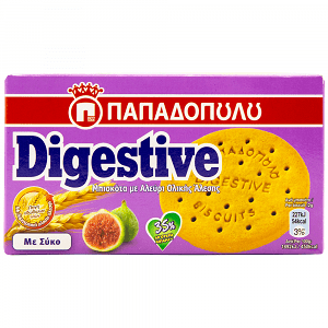 Παπαδοπούλου Μπισκότα Digestive Σύκο 180gr