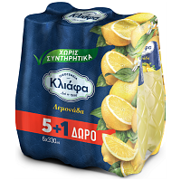 Κλιάφα Λεμονάδα Φιάλη 330ml (5+1 Δώρο)