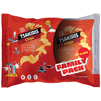 Tsakiris Chips Αλάτι 45gr (4τεμ)
