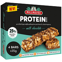 Millhouse Protein Bars Σοκολάτα Γάλακτος 4x140gr