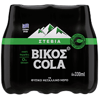 Βίκος Cola Stevia 330ml 6τεμ