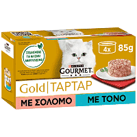 Gourmet Gold Ταρτάρ Τόνος Και Σολομός 4x85gr