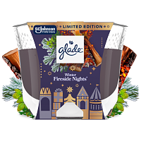 Glade Large Candle Market Fireside Nights 204gr