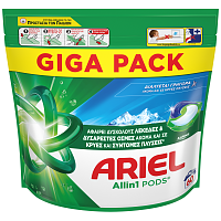 Ariel All in 1 Απορρυπαντικό Πλυντηρίου Ρούχων Κάψουλες Alpine 60 Μεζ.
