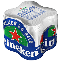Heineken 0.0 Μπίρα Κουτί 4x330ml