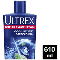 Ultrex Σαμπουάν Μενθόλη Deep Clean 610ml