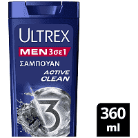 Ultrex 3 In 1 Σαμπουάν Act Clean 360ml