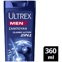 Ultrex Classic 2in1 Σαμπουαν Για Όλους Τους Τύπους Μαλλιών 360ml