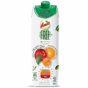 Amita Free Πορτοκάλι Βερύκοκο Μήλο 1lt