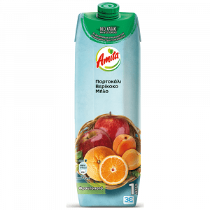 Amita Φρουτοποτό Πορτοκάλι, Βερύκοκο & Μήλο 1lt 1τεμ