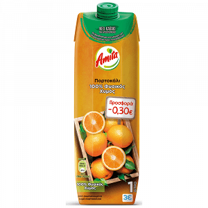 Amita Χυμός Πορτοκάλι 1lt -0,30€