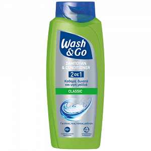 Wash & Go 2in1 Σαμπουάν Classic 650 ml
