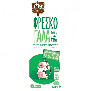 My Fresco Γάλα Ελαφρύ 1lt