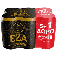 Εζα Pilsner Μπίρα Κουτί 330ml 5+1 Δώρο