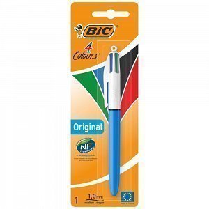 BIC 4 Colours Original Στυλό Διαρκείας Με Ανάκλιση, Μεσαία Μύτη 1.0 mm 1τεμ