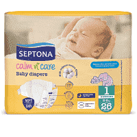 Septona Πάνες Calm N'Care Newborn No1 2-5kg 26τεμ