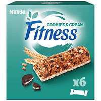 Nestle Fitness Μπάρες Δημητριακών Cookies & Cream 6x23,5gr