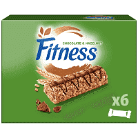 Nestle Fitness Μπάρες Δημητριακών Chocolate Hazelnut 6x22,5gr