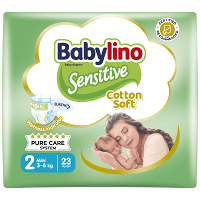 Babylino Sensitive Mini Πάνες No 2 3-6Kg 23 Τεμάχια