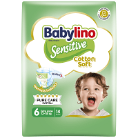 Babylino Sensitive Extra Large Πάνες No 6 13-18Kg 14 Τεμάχια