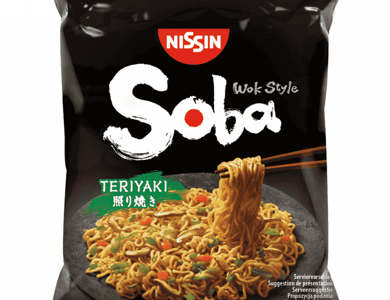 Nissin Soba Noodles Teriyaki 110gr mymarket.gr