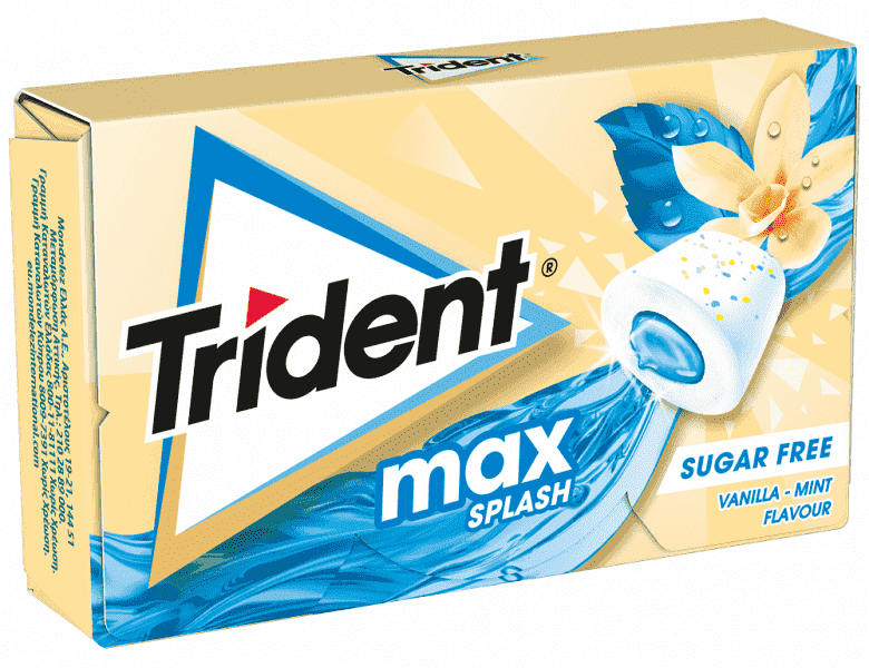 Trident Splash Τσίχλα VanillaMint 22gr mymarket.gr