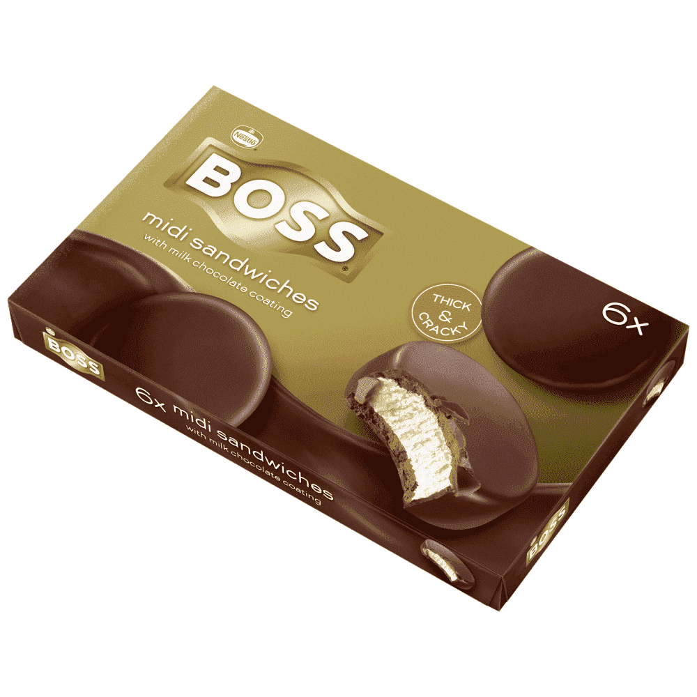 Boss Σάντουιτς Παγωτό Mini 6Τεμάχια 348gr