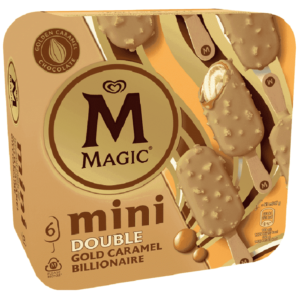 Algida Παγωτό MP Magic Mini Gold Caramel 282gr (330ml)